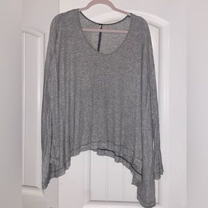 Free people XS grey top